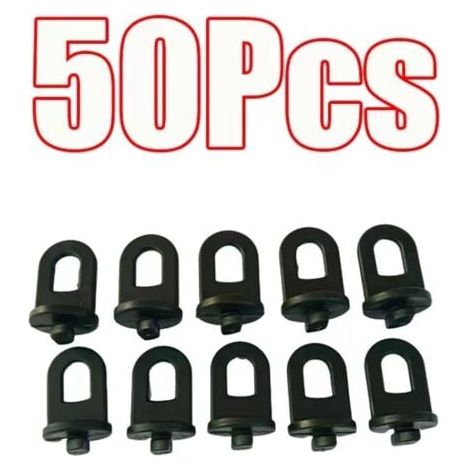 Lot de 50 clips de fixation en plastique pour serre (1/5)