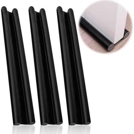 3-teiliger Doppeltür-Zugluftstopper, 96 cm, kälteisolierend, Türzugstopper unter der Tür, Türzugblocker (1/4)