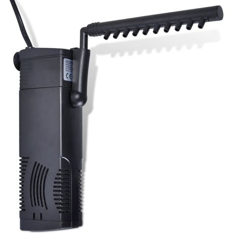 Filtre d'aquarium, pompe de filtre d'aquarium pour filtration de l'eau, 8 W, 600 l/h, avec charbon actif, adapté aux aquariums, aquariums (1/5)