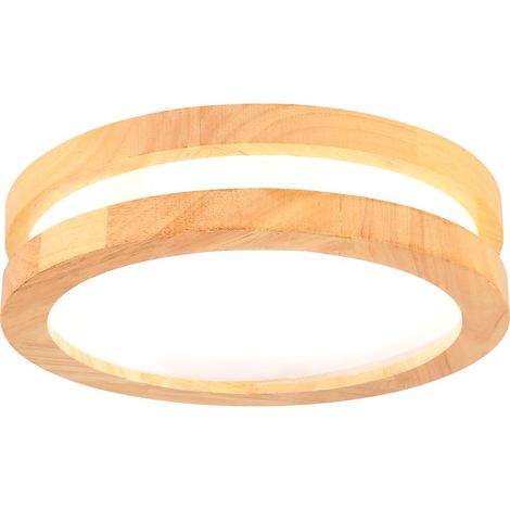 20CM Plafond Moderne À Leds Plafonniers Intérieurs Plafonnier en Bois Pour Couloir Chambre Cuisine Salon 6500K (1/5)