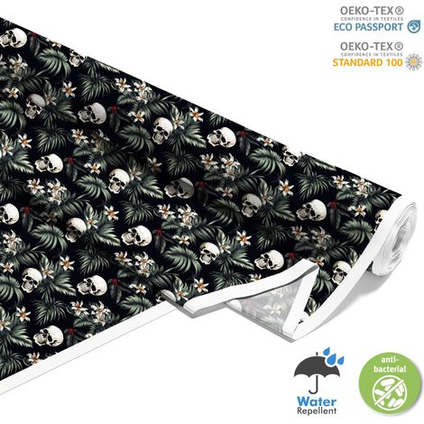 Outdoor dekostoffe oxford - Motiv der Schädel I DX4263 (1/5)