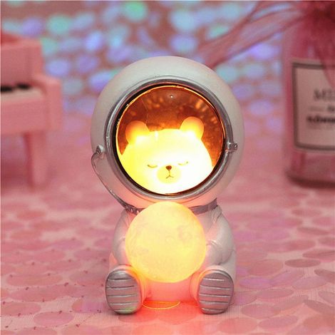 Veilleuse astronaute mignonne pour animaux de compagnie, décoration pour la maison, cadeau pour enfants, ornement pour la chambre à coucher (1/5)