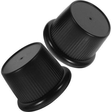 Rehausseurs de meubles réglables 6,3 cm à 4 ABS noir, 2 pièces, (1/5)