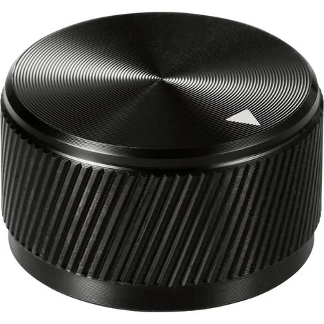TRU COMPONENTS TC-11613816 Manopola rotativa Con puntatore Nero (Ø x A) 30 mm x 17 mm Alluminio 1 pz. (1/4)