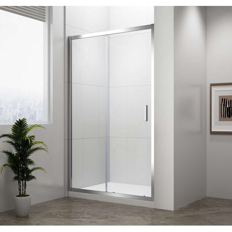 Polysan Easy Line - Duschtür 100 cm, Aluminium poliert/Klarglas EL1015