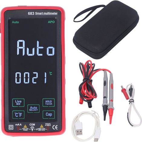 Professionelles, präzises digitales Multimeter, intelligentes, feuerfestes elektrisches Prüfgerät, multifunktionale automatische Bereichswahl für elektrische Messungen. (1/5)