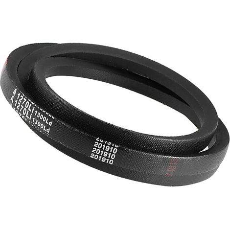 Courroie de transmission A-1270Li/A50 Drive V-Belt - [Largeur 13mm x Hauteur 8mm] Courroie de transmission en caoutchouc de section A enveloppée. circonférence intérieure 1270mm (1/5)