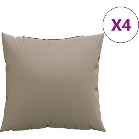 Maison Exclusive - Cuscini per Divano 4 pz Tortora 50x50 cm in Tessuto