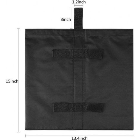 Poids Tonnelle - Sacs Lestage Étanches En Tissu Oxford - Pour Gazebo Tente Parasol - Lot De 4 (1/5)