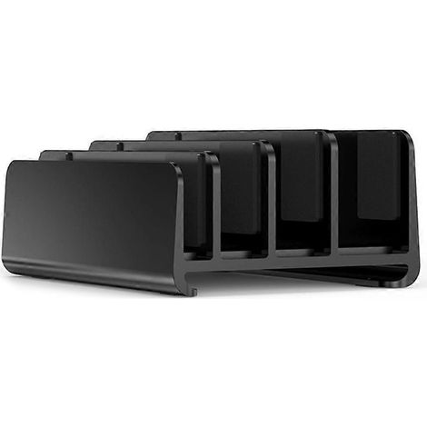 Support vertical 4 en 1 pour ordinateur portable, station d'accueil réglable pour ordinateur portable de bureau (1/5)