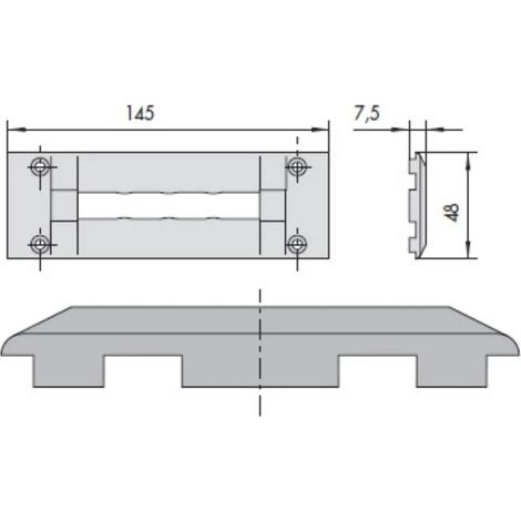 CONTROPIASTRA CISA 06277-14-0  -IN NYLON -