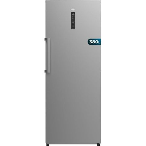 Edelstahl-Gefrierschrank concon xl Fassungsvermögen 380 Liter, Klasse d, Inverter Plus-Motor, völlig frostfrei con Displaytür, umbaubarer a Kühlschrank.