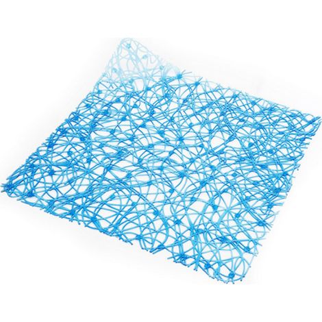 TAPPETO ANTISCIVOLO PER DOCCIA MOD. LUX  CM 52x52- Blu- DH- pezzi 1