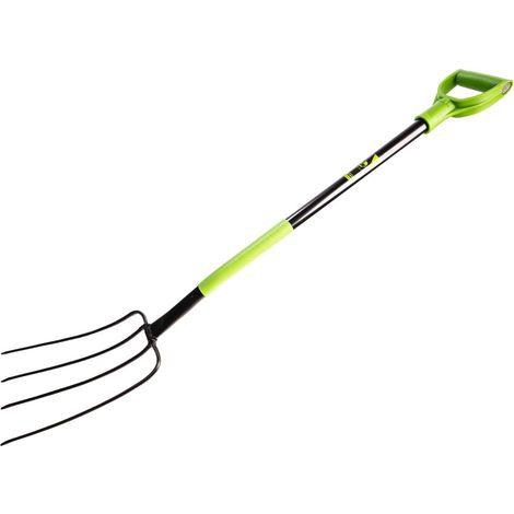 KOTARBAU Mistforke 4 dents 150 cm avec manche en métal plat pour le jardin et l'agriculture (1/5)