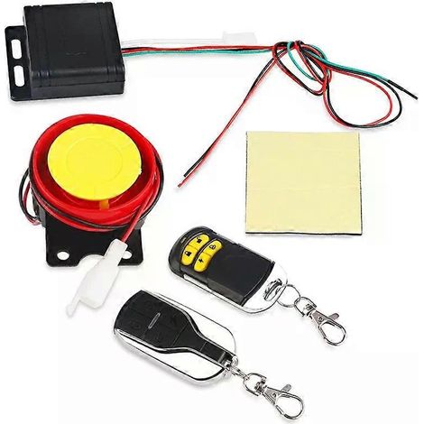 Alarma de seguridad antirrobo para motocicleta con control remoto, carcasa para llave de motocicleta, alarma para moto scooter con arranque remoto. (1/5)