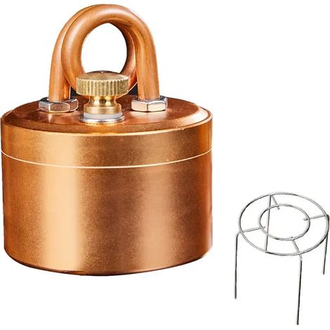 Réchaud à alcool portable mini camping - Coque solide, brûleur à alcool puissant et sûr, combustion intense, idéal pour le camping et la cuisine en extérieur. Réchauds de cuisine portables (1/5)