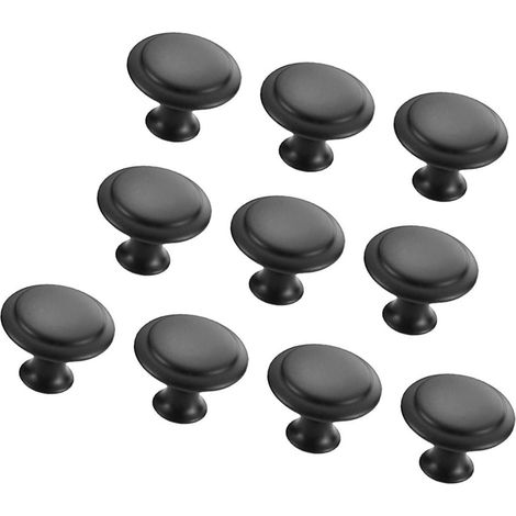 Lot de 10 boutons porte en acier inoxydable pour meubles (1/5)