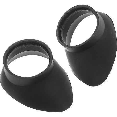 Capuchons de protection noirs pour oculaires de microscope, pour un meilleur confort oculaire lot de 2, en caoutchouc. (1/5)