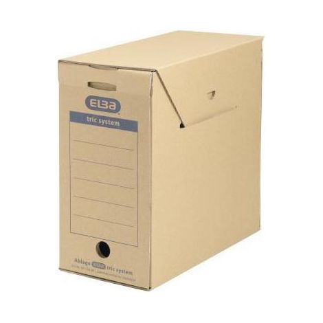 ELBA Archivbox tric system 100421091 für DIN A4 naturbraun (1/4)