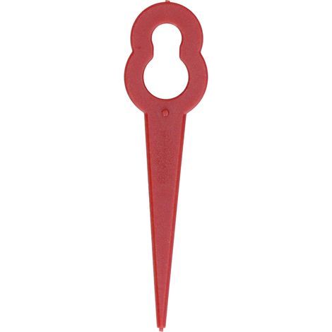 100 pièces lames de coupe en plastique coupe gazon outil de coupe remplacement accessoires de taille manuelle rouge (1/5)