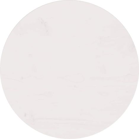 Superficie de mesa madera maciza de pino blanco Ø50x2,5 cm vidaXL