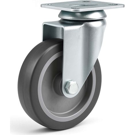 Rueda giratoria sin freno para transporte 75mm 75kg Rueda para muebles Cargas pesadas Marcha suave