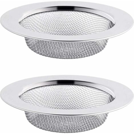 Colino per lavaggio in acciaio inox, colino di scarico da 11,5 cm, scolapasta per lavaggio, colino per lavaggio cucina (1/4)