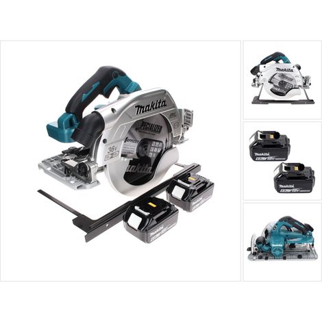 Makita DHS 900 G2 Akku Handkreissäge 36 V ( 2x 18 V ) 235 mm Brushless + 2x Akku 6,0 Ah - ohne Ladegerät (1/5)