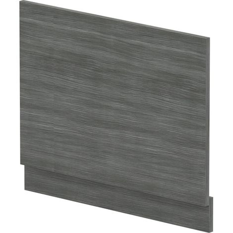 700mm Bath MFC End Panel & Plinth - Woodgrain Anthracite