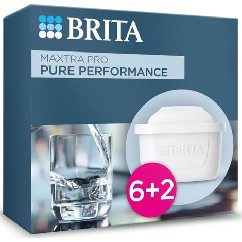 BRITA Cartouche - MAXTRA PRO Pure Performance All-In-1 - Pack 6+2 - Bis zu 1200L gefiltertes Wasser (1/5)