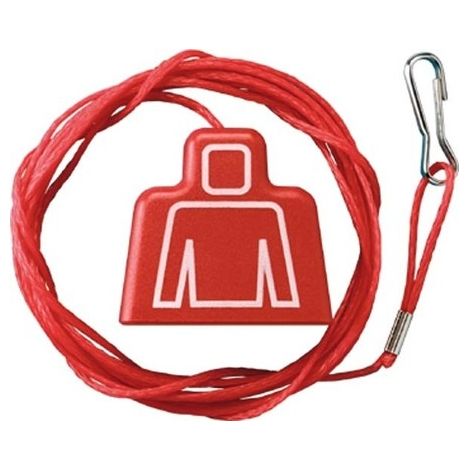 JUNG ZS-34KO5S ZUGSCHNUR ROT 2M MIT KARABINERHAKEN