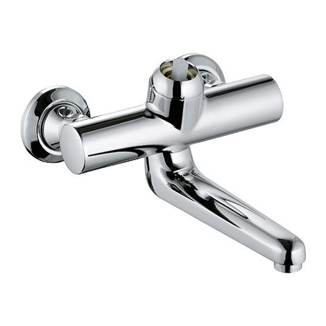 PROVITA Wandarmatur-EHM DN 15 ohne Hebel, Ausladung 255 mm chrom (1/4)