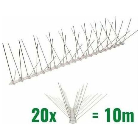 10 Meter lange 4-reihige Taubenspikes aus Polycarbonat – Qualitätslösung zur Vogelabwehr