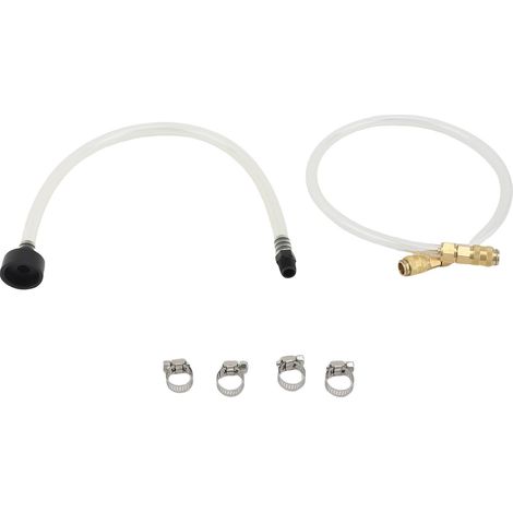 Kit purge direction hydraulique – Connecteur rapide remplissage fluide 2 tuyaux 4 adaptateurs, précision (1/5)