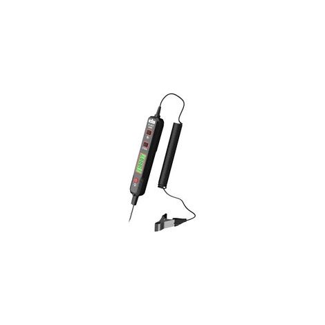 Testeur de Tension Sans Contact, Testeur de Tension Pour Voiture, Stylo Testeur de Tension, DC 2 V-100 V Testeur de Circuit électrique, Détecteur de Tension avec Bip, Rétroéclairage et Lampe d