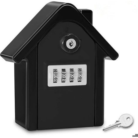 Wandmontierter, sicherer Schlüsseltresor mit digitalem Code und Notfallschlüsseln, großer Schlüsseltresor, Schlüsseltresor für den Außenbereich (1/4)