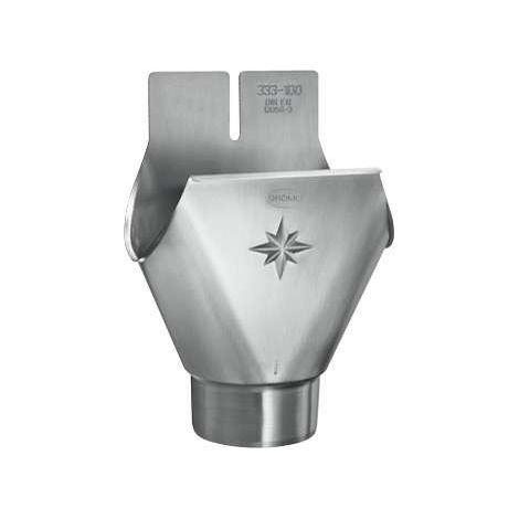 GRÖMO ALU Einhangstutzen oval ALUMINIUM 280/100 mit Stern, 84435 (1/2)