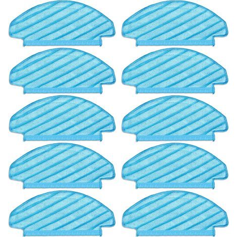 (10pcs) Washable Reusable Mop Pads for ECOVACS DEEBOT OZMO T8/ T8+/ T8 AIVI/ T9/ T9 MAX/ N8 Pro Vacuum Cleaner, Mop Cloths, Durable Cleaning Wipes (1/5)