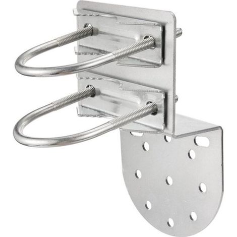 Support mural d'antenne – Matériel de montage de poteau d'antenne antirouille – Accessoires extérieurs Kits de montage de support de poteau d'antenne (1/5)