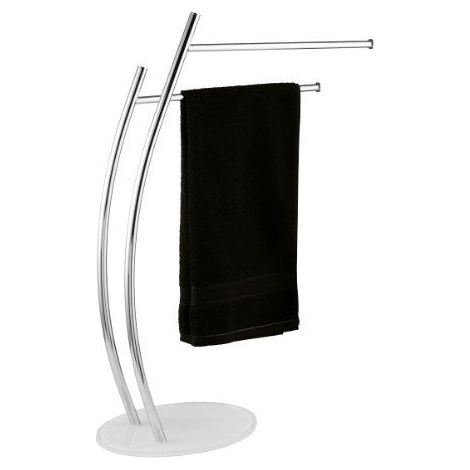 PORTE SERVIETTE 2 BRAS AVEC PLAQUE VERRE ASCEA (1/3)