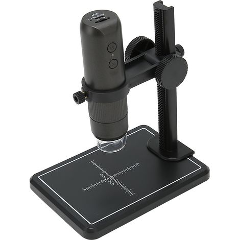 Microscope numérique USB portable WiFi 50X-1000X, 8 LED, avec support réglable pour iPhone et Android (1/4)
