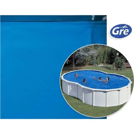 GRE – Liner piscine 40/100 en huit 625 x 375 x 120 cm – Système overlap – Pour piscines hors sol