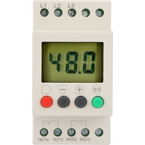 Protector of voltage of relay of sequence three-phase, 380V AC 50Hz, with display digital (1/5)