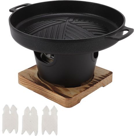 Mini BBQ Grill Stick Proof Smokeless Japanese Tabletop Grill Indoor Small Barbecue Pot Korean Family Barbecue Poêle Portable Tabletop Barbecue Grill pour Camping Pique-nique(HN BBQ18D) (1/5)