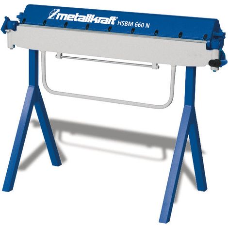 Plieuse de tôle manuelle utilisation sur chantier largeur de travail 1300 mm épaisseurs jusque 1,2 mm Metallkraft HSBM1300N