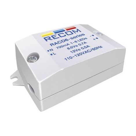 Recom Lighting RACD06-700 fuente de corriente 6W 700mA