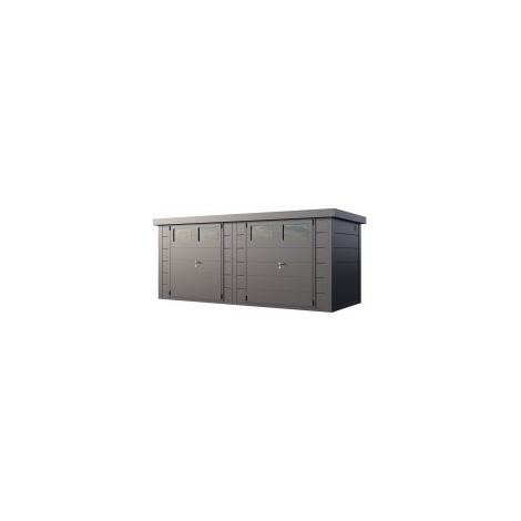 CASETA METALICA JARDIN NOVO HABITAT NH13 DOBLE ANTRACITA (1/5)