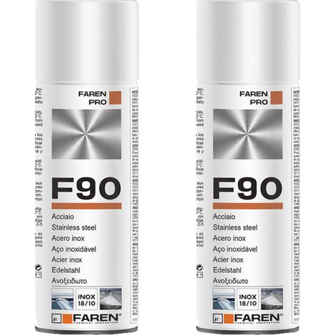 Faren f90 acciaio inox spray per trattamento metalli anticorrosivo 400 ml (1/5)