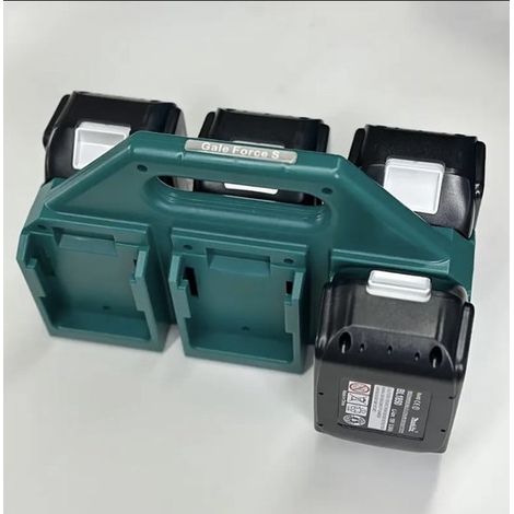 Porte-batteries Makita – 6 compartiments – Solide et pratique – Plastique – Organisation et rangement (1/5)