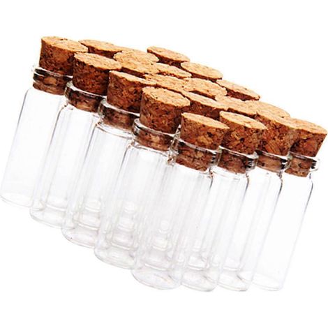 Mini bocaux à souhaits transparents avec 24 pièces pour ranger vos souhaits (1/5)